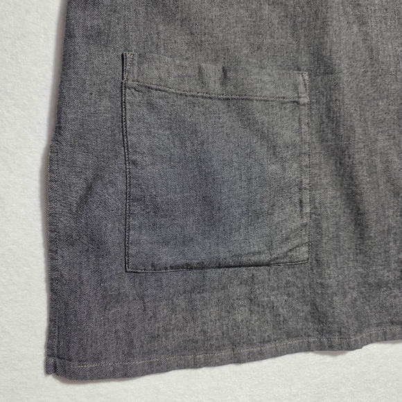 EUC EILEEN FISHER AIRY ORGANIC COTTON TWILL MOCK NECK TOP SZ M - Picture 8 of 12